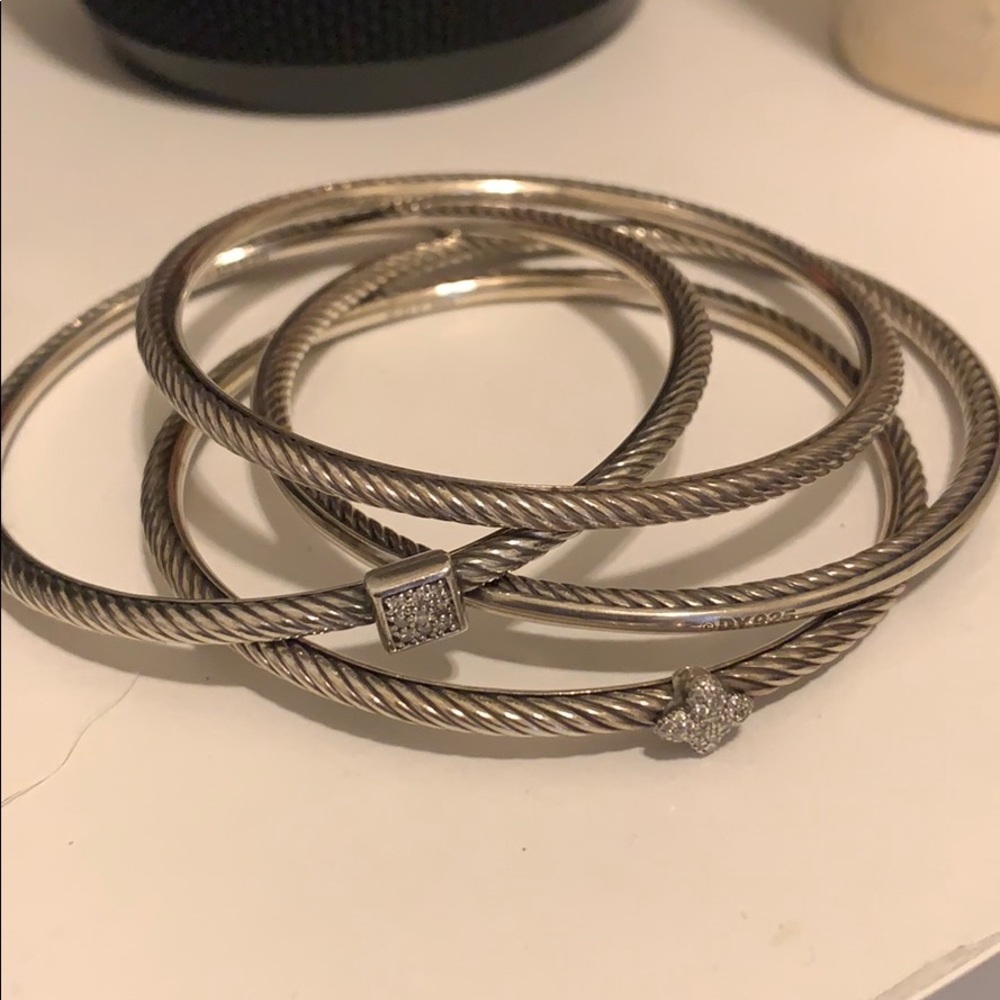 set of 4 david yurman bangles
